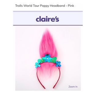 NWT - Troll World Tour Poppy Headband (pink)